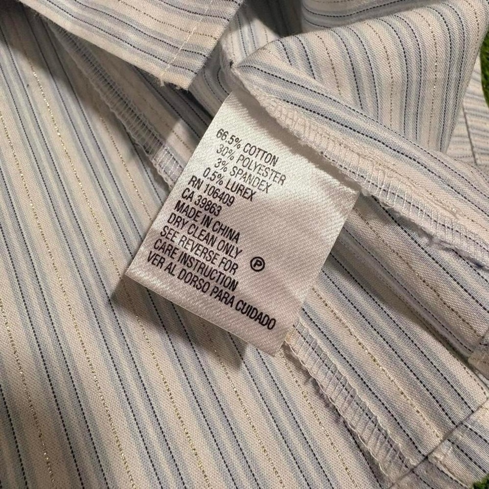 Vintage Y2K Antonio Melani Button Up Dagger Collar Business Casual Womens Size M - Picture 7 of 7